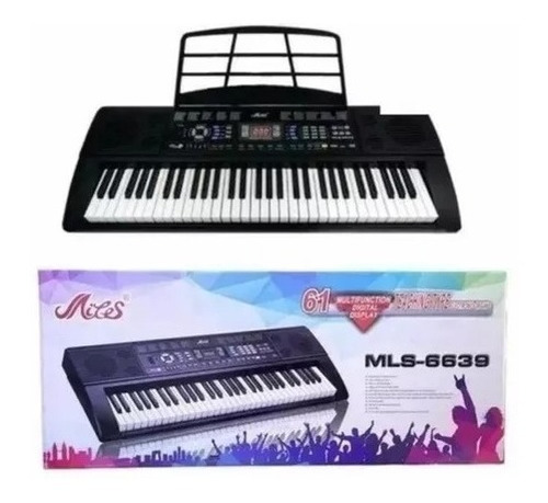 Teclado 61 Teclas Teclado Piano Mls-6639 Teclado Musical 