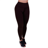 Calça Legging Feminina Suplex Térmica Cós Alto Peluciada