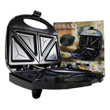 Sandwichera Asador 2 Puestos Placas Grill Antiadherente 