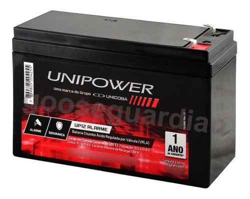 Bateria 12v Unipower Up12 Alarme Cerca Elétrica Cftv