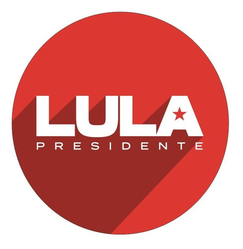 Adesivo Lula 13 Presidente 2022 8cm Kit C/10