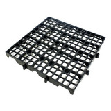 Pallet Estrado Plástico Preto 12 Pçs 2,5x25x25 Banheiro Box