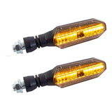 Par Direccionales P/moto-26s Led Secuencial Luz Ambar 