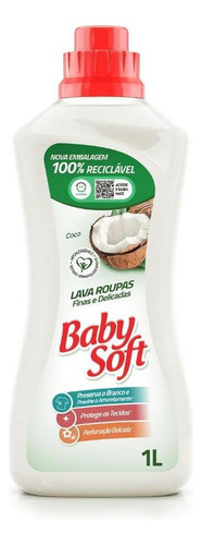 Lava Roupas Liquido Baby Soft Finas E Delicadas Coco 1l