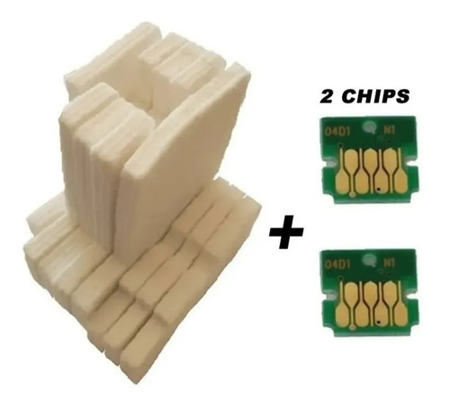 Kit Almohadillas + 2 Chip T04d1 Epson L14150 L6191 M1180