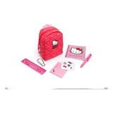 Mochila Mini Sbabam Hello Kitty Moños Kitty Little Bags Color Rojo