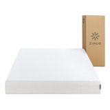 Colchón 1 Plaza Espuma Zinus Compact Memory Foam 90x190x20cm Color Blanco