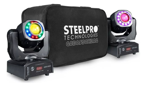 Cabezas Móviles 90w Steelpro Gobos-90hbag Spot + Gobos + Aro