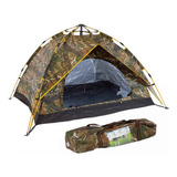 Carpa Camuflaje Para Camping Automática 4 Personas 