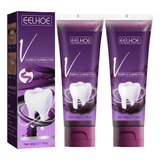 2×branqueamento Dental Roxo Remoção Manchas Dentais Branque