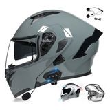 Casco Universal Integrado Con Bluetooth Para Moto Abatible