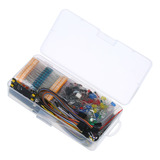 Kit Inicio Componentes Electrónicos 830 Breadboard Con Caja