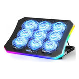 Upgraded Gaming Laptop Cooler Pad With 9 Quiet Rgb Fans...