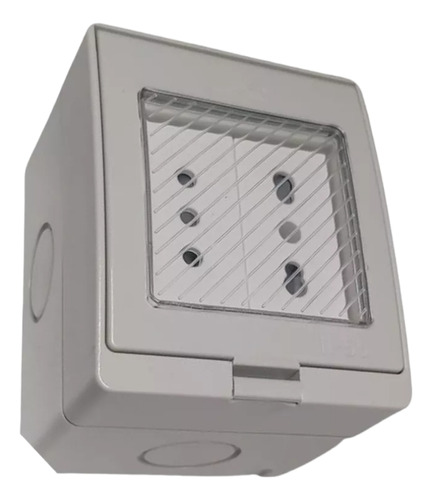 Tomacorriente Doble 10a + 10/16a 250v Hidrobox Ip55 Lexo Color Blanco