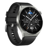 Huawei Watch Gt 3 Pro 46mm Corpo Em Titânio Spo2 Ecg Gps Cor Da Caixa Night Black Cor Da Pulseira Black Cor Do Bisel Preto