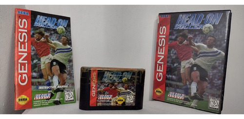 Head On Soccer Raridade Mega Drive/genesis C/caixa E  Manual