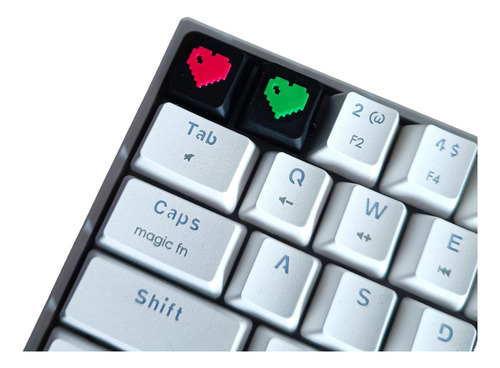 Keycaps Teclas Para Teclado Corazón Colores Variados X 10 