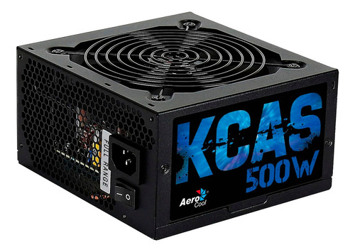 Fonte Gamer Aerocool Atx Kcas 500w 80 Plus Bronze Pfc Ativo