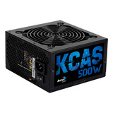 Fonte Gamer Aerocool Atx Kcas 500w 80 Plus Bronze Pfc Ativo