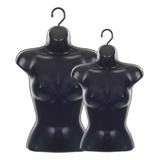 Manequim Busto Preto Giratório Premium Feminino 30 Unidades