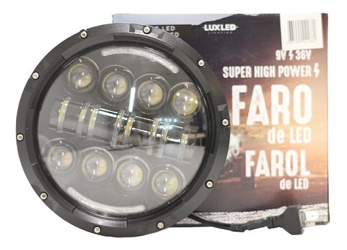 Optica Faro Led 7 PuLG Wrangler Jeep Willy F100 4 Fun El Par Foto 2