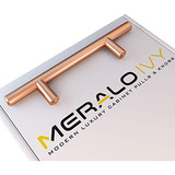 Tiradores De Armario Meralo Ivy Solid En Oro Rosa Con S Cepi