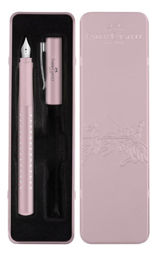 Pluma Estilográfica Rose Sparkle Tinta Azul/ M Con Estuche