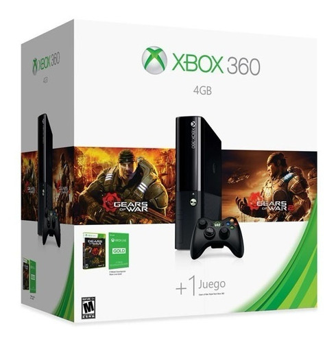 Xbox 360 500gb Nueva + Gears Of War Triple Pack + Peggle 2