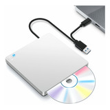 Grabador Quemador Externo Cd Lector Dvd Con Usb 3.0 Y Tipo C