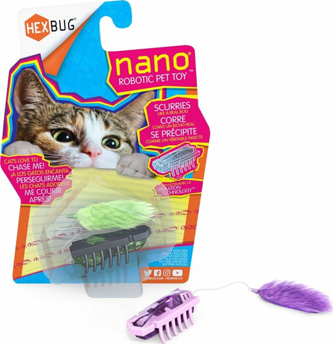 Juguete Gatitos Interactivo Diversion Pilas Nano Hexbug X 1