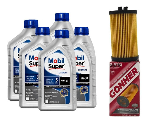 Kit Cambio Aceite Mobil Chevrolet Trax 2013 Al 2019 1.8