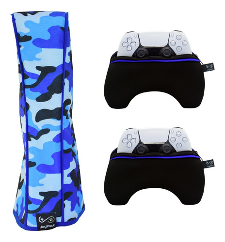 Kit Camuflado 1 Funda Vertical Ps5/play5 + 2 Fundas Joystick