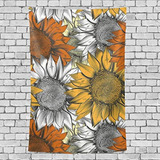 Rsebidr Hermosos Girasoles Tapiz De Pared Vertical Colcha Co