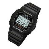 Reloj De Pulsera Casio G-shock Dw5600 De Cuerpo Color Negro, Digital, Fondo Gris, Con Correa De Resina Color Negro, Agujas Color Digital, Dial Negro, Subesferas Color Digital, Minutero/segundero Negro