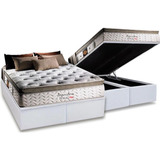 Cama Box Baú E Colchão Herval Imperatore King Size 193x203