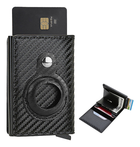 Billetera Hombre Cuero Limited Wallet Tarjetero Rfid Black