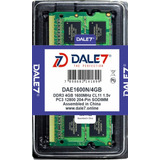 Memoria Dale7 Ddr3 4gb 1600 Mhz Notebook 1.5v  Kit C/10