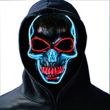 Halloween Horror Led Lluminado Máscara Esqueleto Cosplay