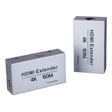 Extensor Hdmi 60mt Uhd 4k X 2k 1080p Cat5e/cat6 Rj45 1 Via