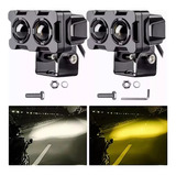 Faros Auxiliares Led De Doble Color Para Coche Y Moto 1 Par