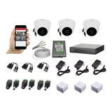 Kit 3 Cámaras De Seguridad Dahua Hd 1080p + Dvr +100m Utp