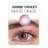 Lentes De Contacto Cosplay Morado Y Violeta Tipo Anime