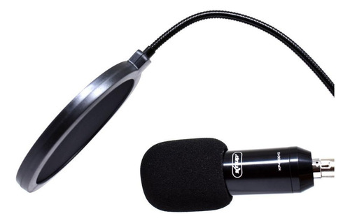 Kit Microfone Com Condensador Knup Kp-m0010