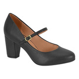 Sapato Feminino Vizzano Preto Salto 7cm