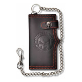 Cartera Biker Harley Davison - Punisher 100% Piel