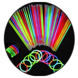 100 Pulsera Cyalume Neon Luminosa Fiesta Glow Boda Batucada