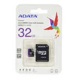 Tarjeta De Memoria Adata Premier Con Adaptador Sd 32gb