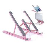 Soporte Base Apoyo Notebook Tablet Pvc Inclinación Regulable