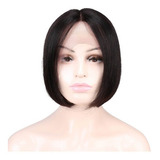 Peluca Corta Del Pelo Humano Natural Bob Lisa 25cm