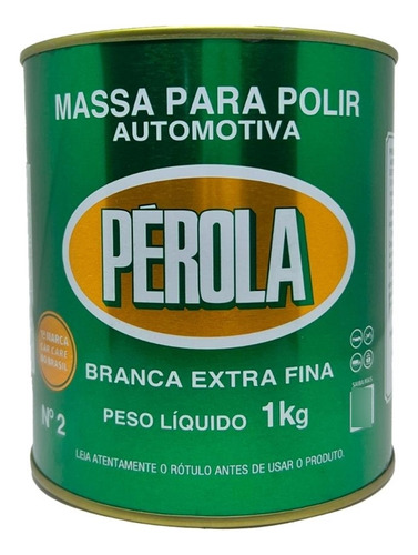 Massa Para Polir Nº2 1kg - Perola